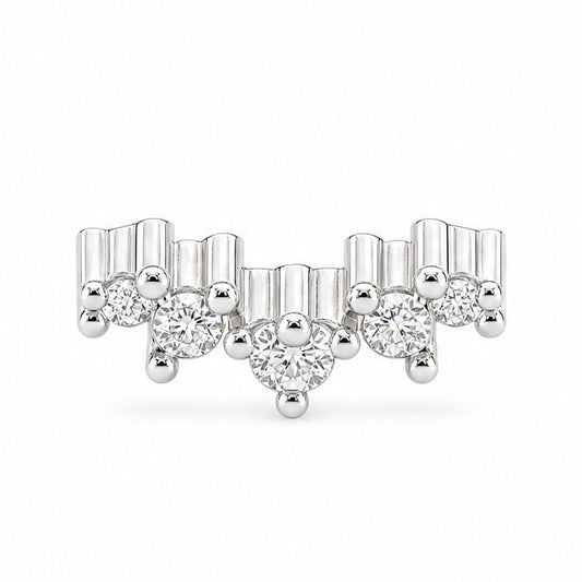 ORECCHINO RODIATO CRYSTAL