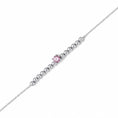 Carica l'immagine nel visualizzatore della galleria, BRACCIALE RODIATO ROSA CM 19

