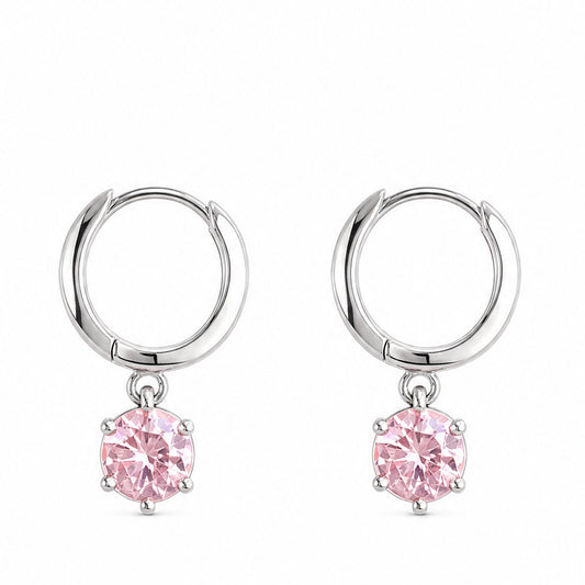 ORECCHINO RODIATO ROSA