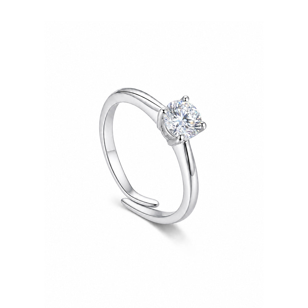 ANELLO RODIATO CRYSTAL MIS.12/5