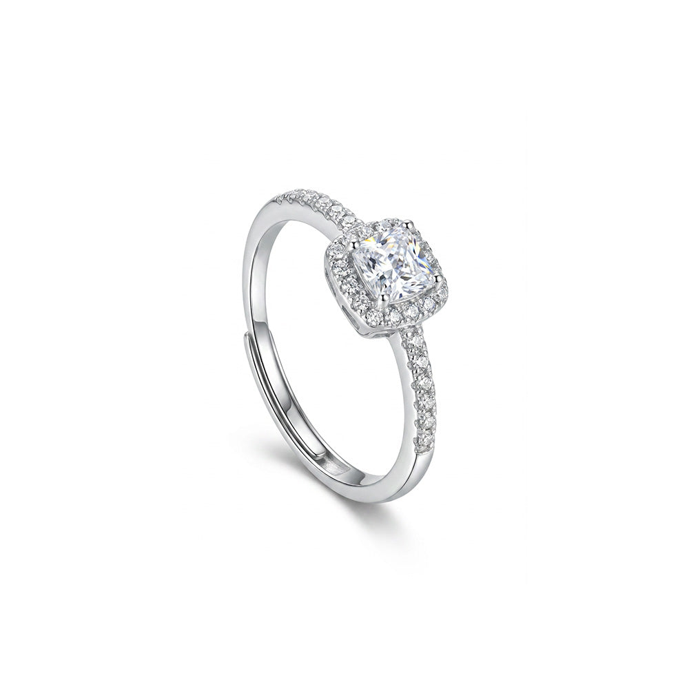 ANELLO RODIATO CRYSTAL MIS.16/5