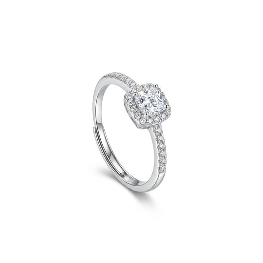 ANELLO RODIATO CRYSTAL MIS.16/5