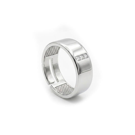 ANELLO RODIATO CRYSTAL MIS.14/5