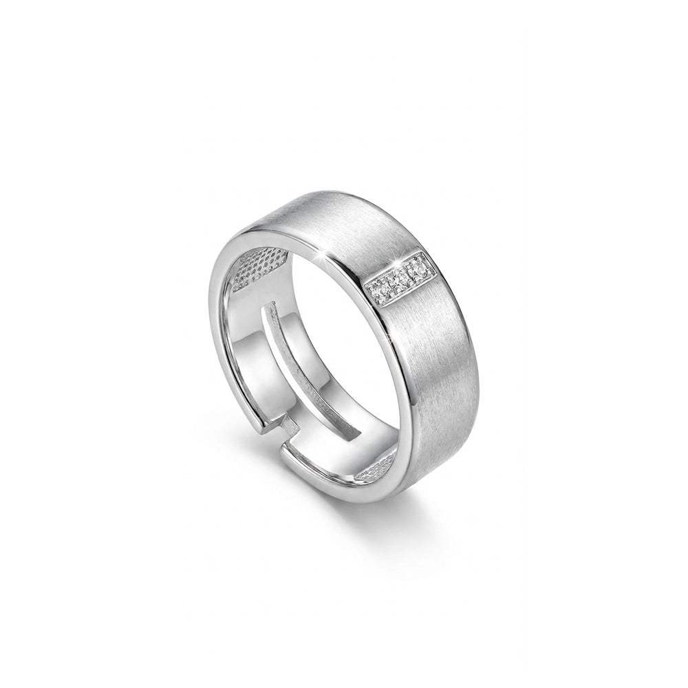ANELLO RODIATO CRYSTAL MIS.16/5