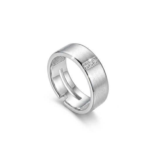 ANELLO RODIATO CRYSTAL MIS.16/5