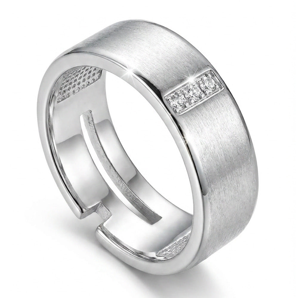 ANELLO RODIATO CRYSTAL MIS.16/5