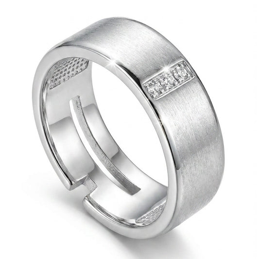 ANELLO RODIATO CRYSTAL MIS.16/5