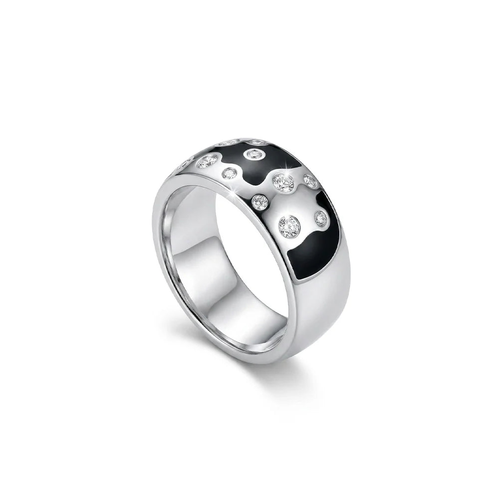 ANELLO RODIATO CRYSTAL MIS.16/5
