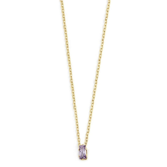 2cn0048g-p Collana con cristallo baguette colore viola