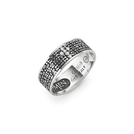 Anello Padre Nostro Brunito Croce Zirconata
