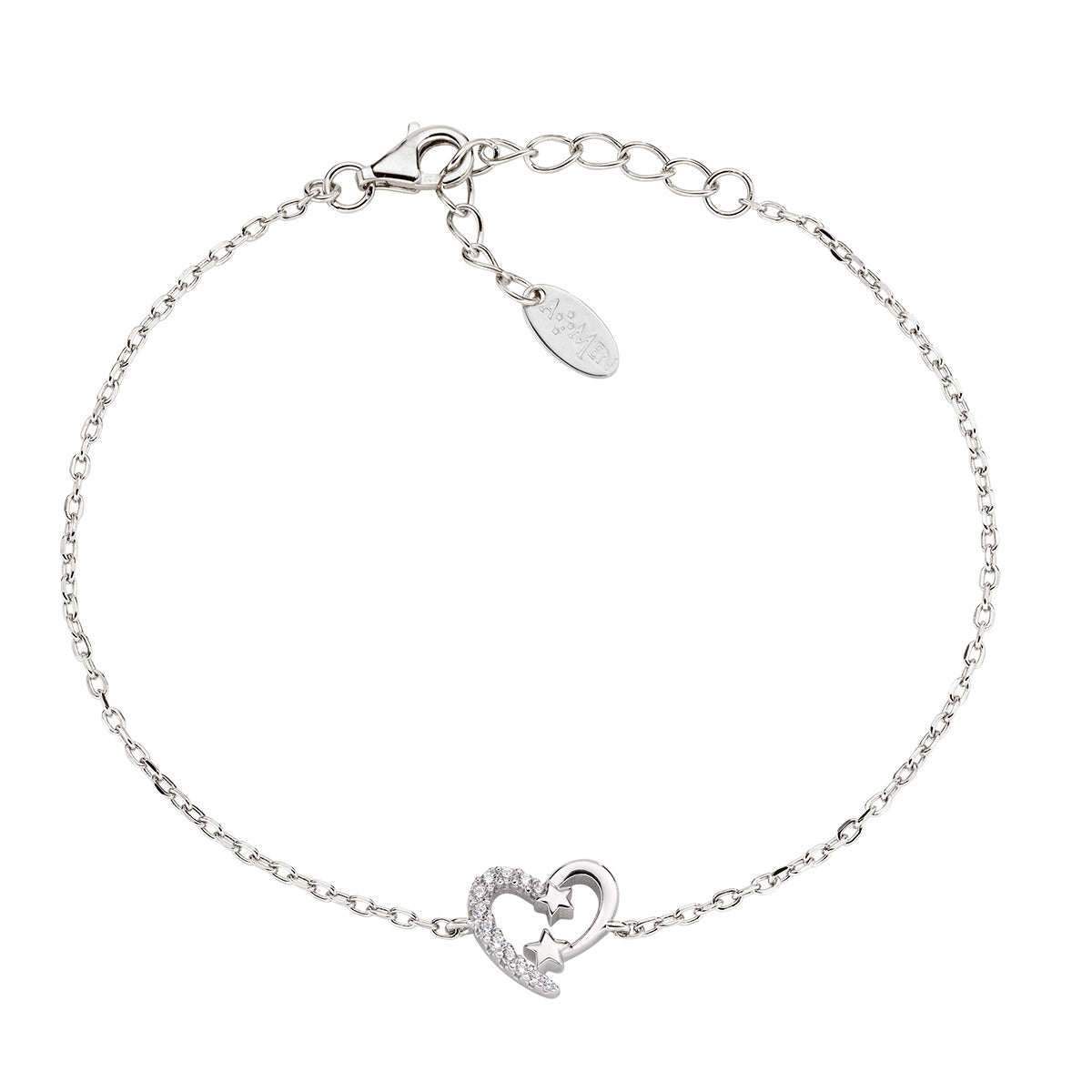 Bracciale Cuore e Stelle con Zirconi