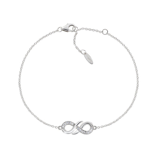 Bracciale Amore Infinito con Zirconi in Argento
