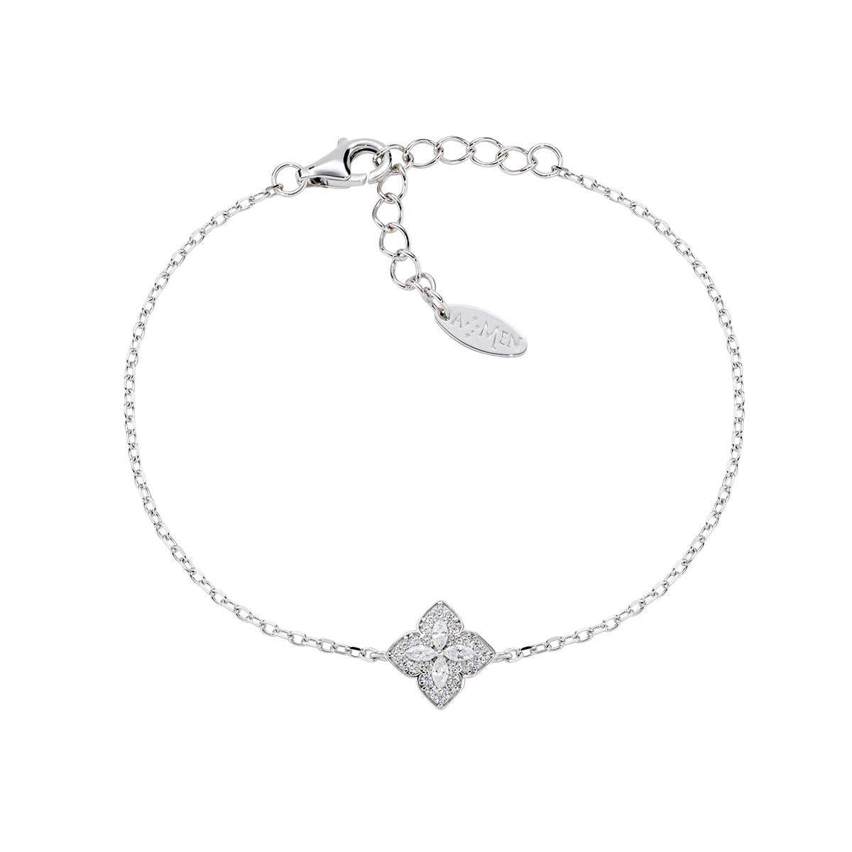 Bracciale Portofino in Argento con Zirconi Bianchi