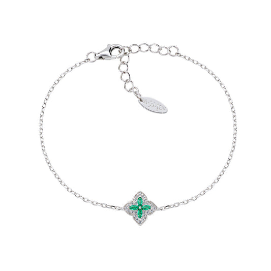 Bracciale Portofino in Argento con Zirconi Verdi