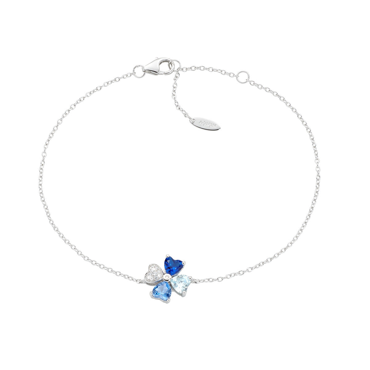 Bracciale Quadricuore Blu Multicolor