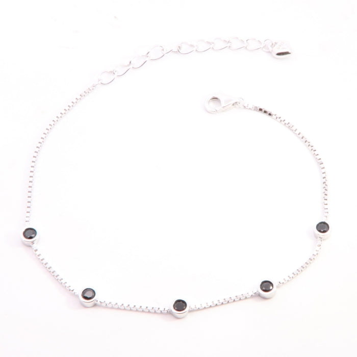 BRACCIALE IN ARGENTO CON ZIRCONI CIRCOLARI
