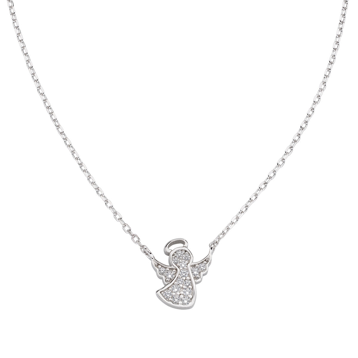 Collana Angelo con Zirconi Bianchi