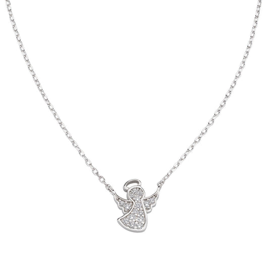 Collana Angelo con Zirconi Bianchi