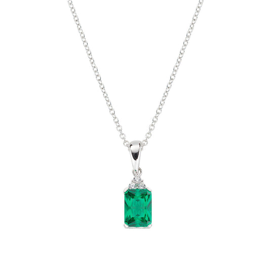 Collana Princess con Zirconi Verdi e Bianchi