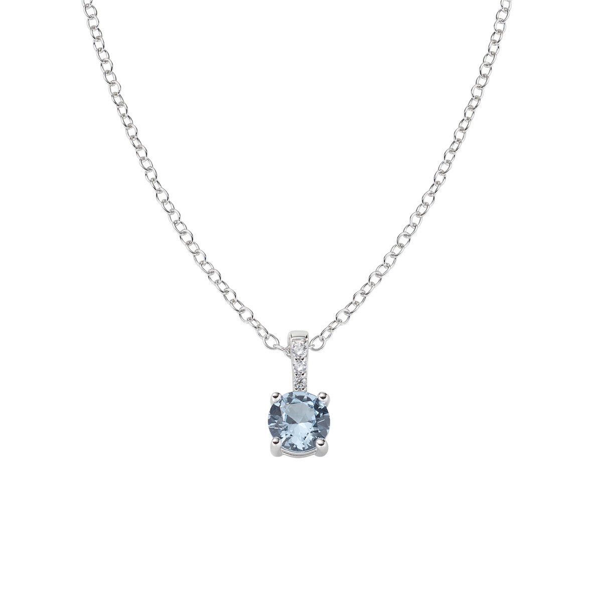 Collana Punto Luce Acqumarina