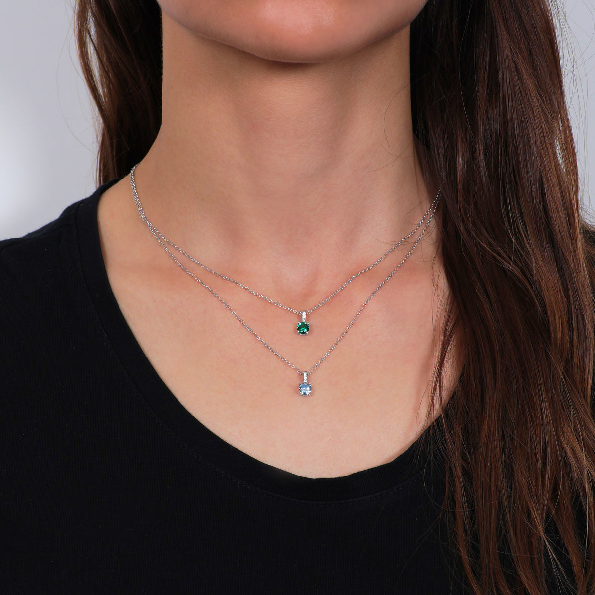 Collana Punto Luce Verde