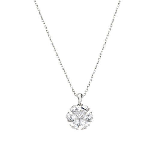 Collana Stardust con Margherita di Zirconi Bianchi