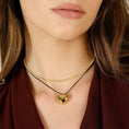 Carica l'immagine nel visualizzatore della galleria, Collana Dorata Riflessi di Luce con Sfere Diamantate
