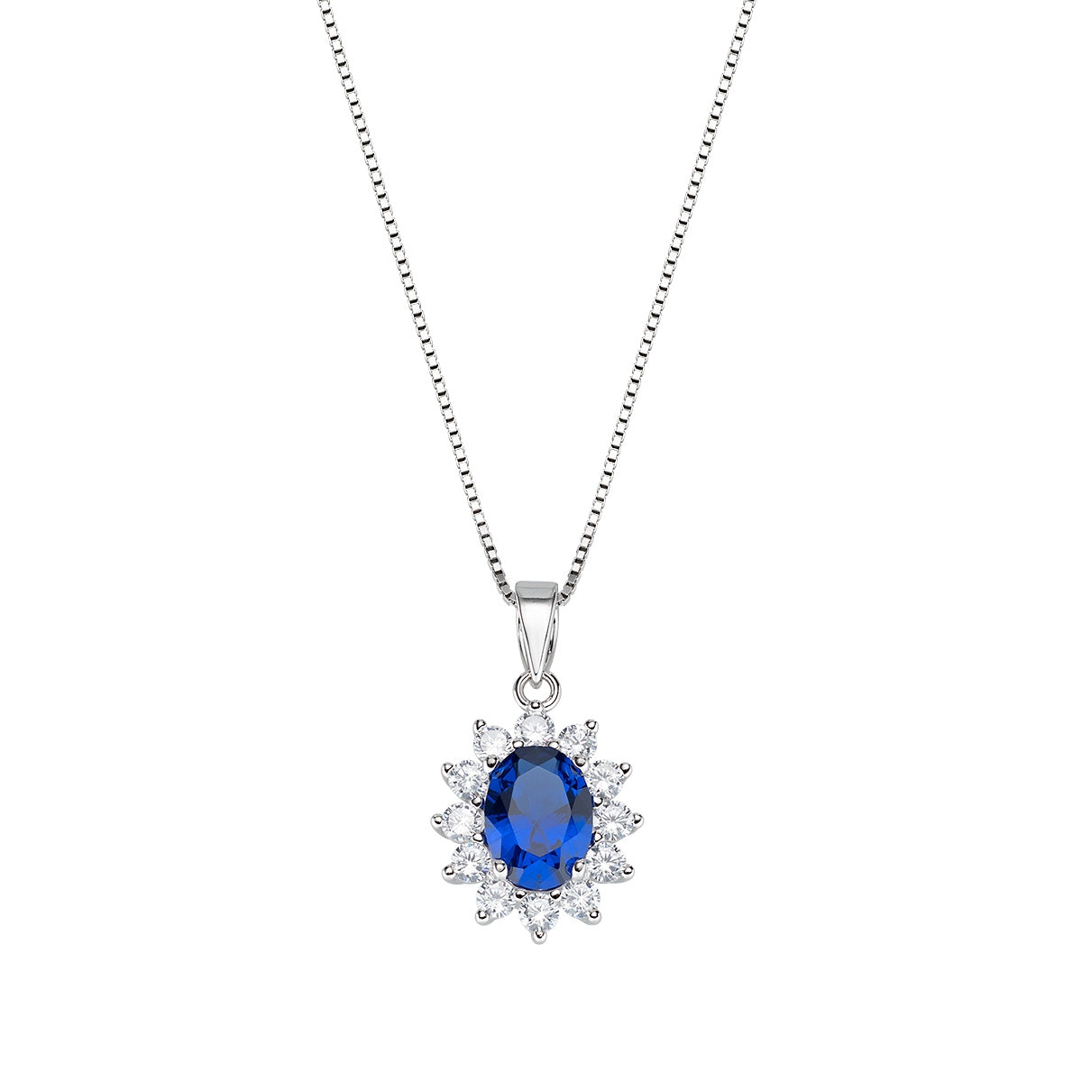Collana Royal Lady Zircone Blu