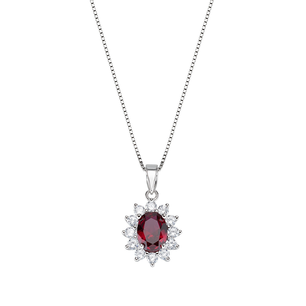 Collana Royal Lady Zircone Rubino