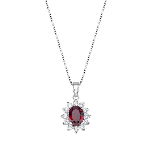 Collana Royal Lady Zircone Rubino