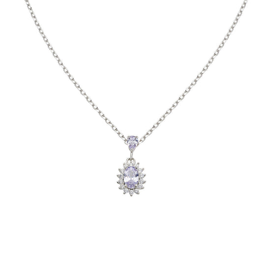 Collana Mini Royal Lady con Zircone Lillà