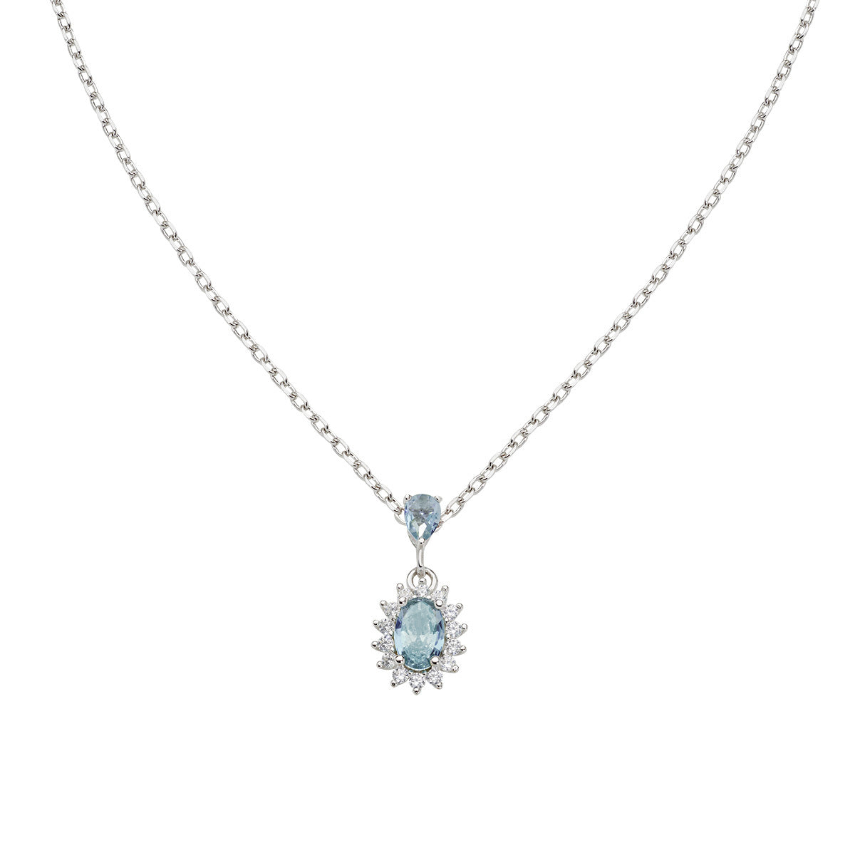 Collana Mini Royal Lady con Zircone Blu London