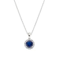 Carica l'immagine nel visualizzatore della galleria, Collana Diamond con Zircone tondo Blu
