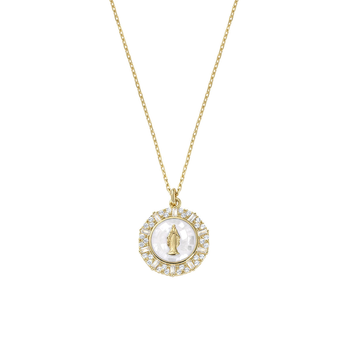 Collana Dorata Dolce Miracolosa Bianca