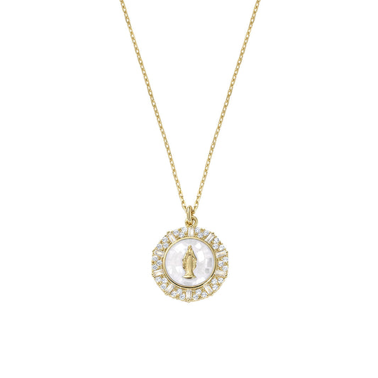 Collana Dorata Dolce Miracolosa Bianca