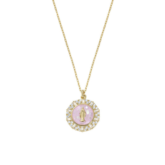 Collana Dorata Dolce Miracolosa Rosa