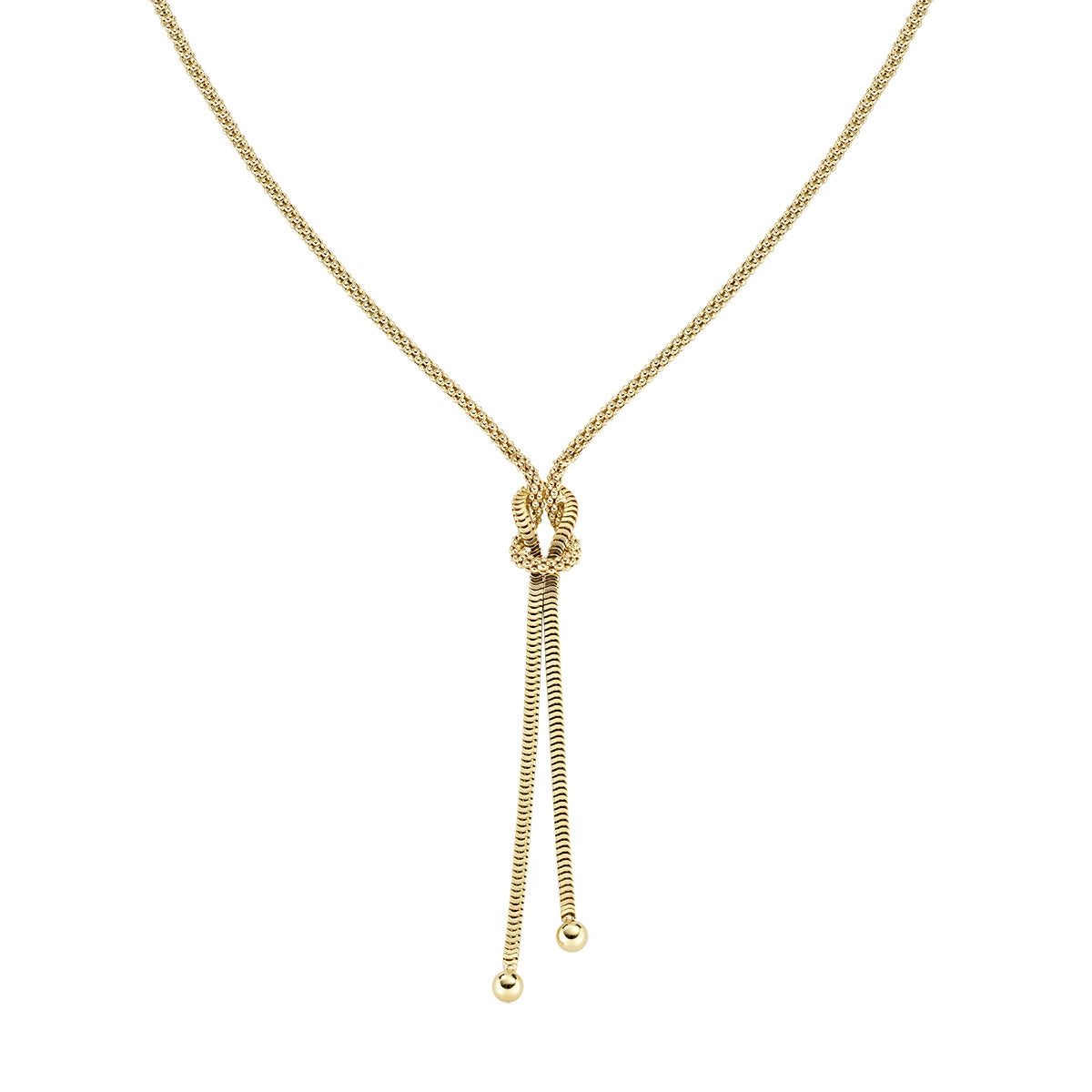 Collana Nodo d'Amore in Argento  Dorato