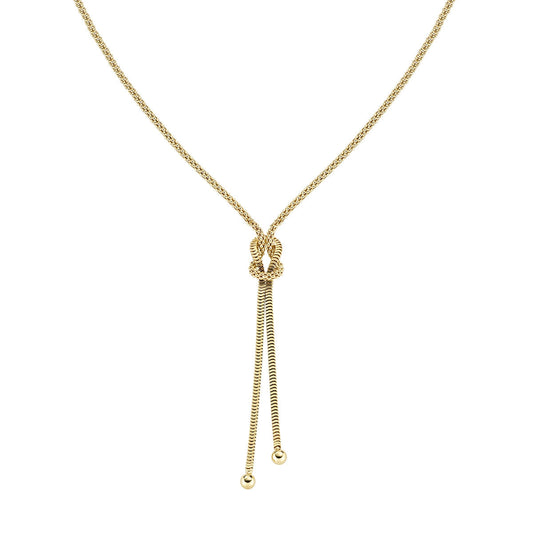 Collana Nodo d'Amore in Argento  Dorato