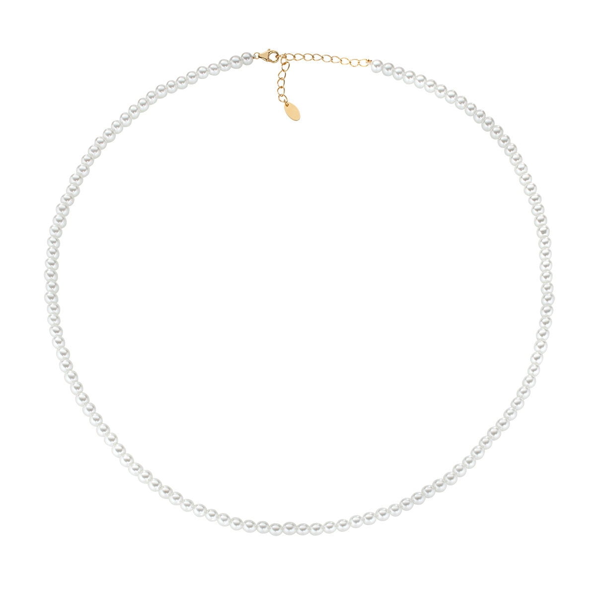 Collana con Perle di Cristallo 4 mm