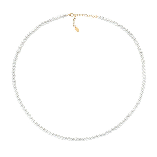 Collana con Perle di Cristallo 4 mm