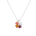 Carica l'immagine nel visualizzatore della galleria, Collana Quadricuore Arancione Multicolor
