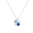 Carica l'immagine nel visualizzatore della galleria, Collana Quadricuore Blu Multicolor
