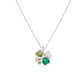 Carica l'immagine nel visualizzatore della galleria, Collana Quadricuore Verde Multicolor
