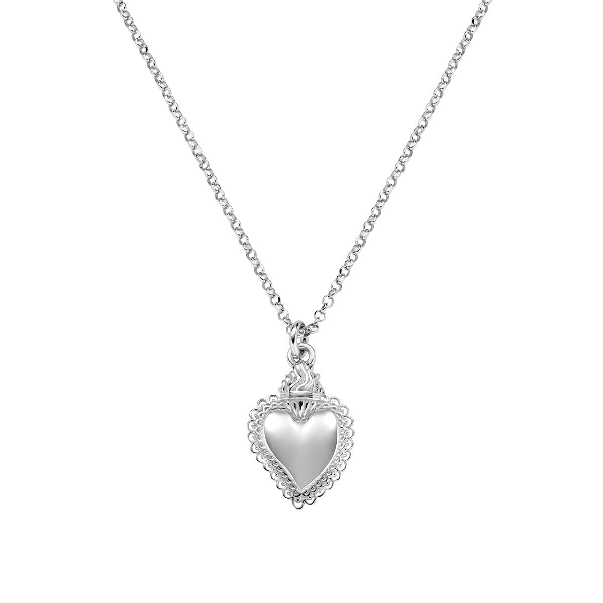 Collana con Mini Pendente Sacro Cuore