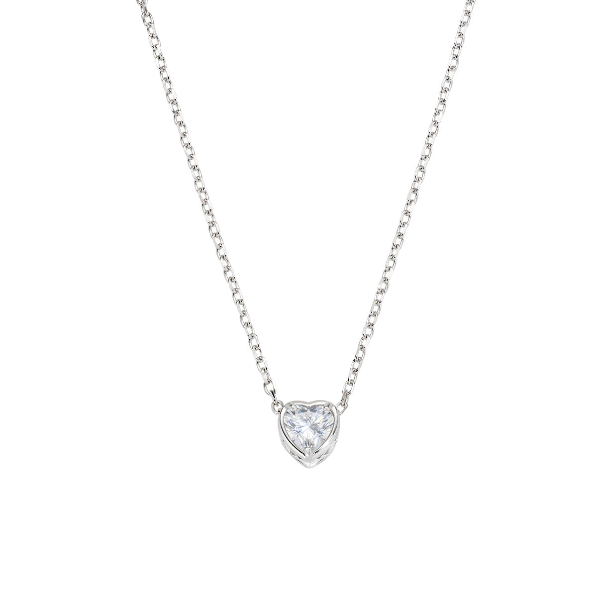 Collana Amore con Solitario a Cuore