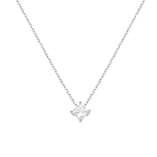 Collana Diamonds con Punto Luce Quadrato Piccolo
