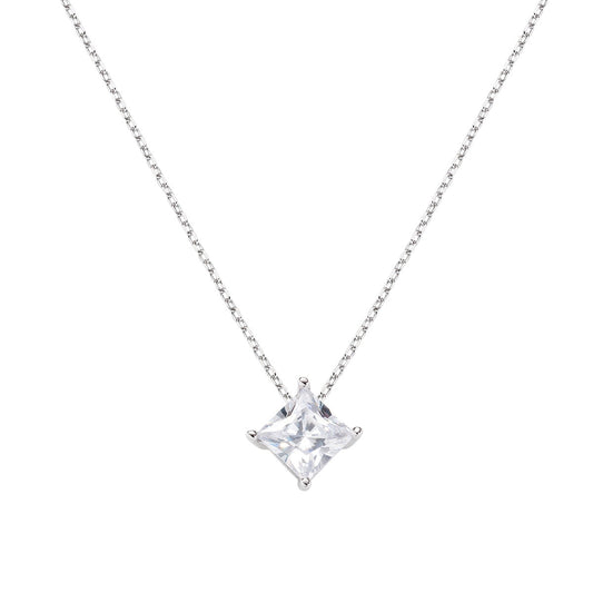 Collana Diamonds con Punto Luce Quadrato Grande