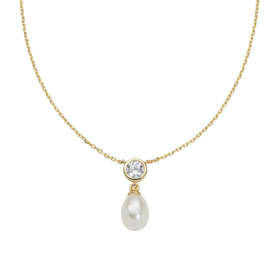 Collana Punto Luce e Perla Dorata