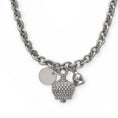 Carica l'immagine nel visualizzatore della galleria, COLLANA GIROCOLLO A CATENA CON CAMPANELLA CON STRASS
