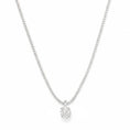 Carica l'immagine nel visualizzatore della galleria, COLLANA A GIROCOLLO CON PUNTO LUCE CIRCOLARE-Silver 925
